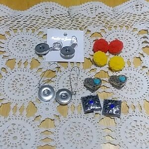 Snap Jewelry - New Snap Buttons earrings with Snap Chunks